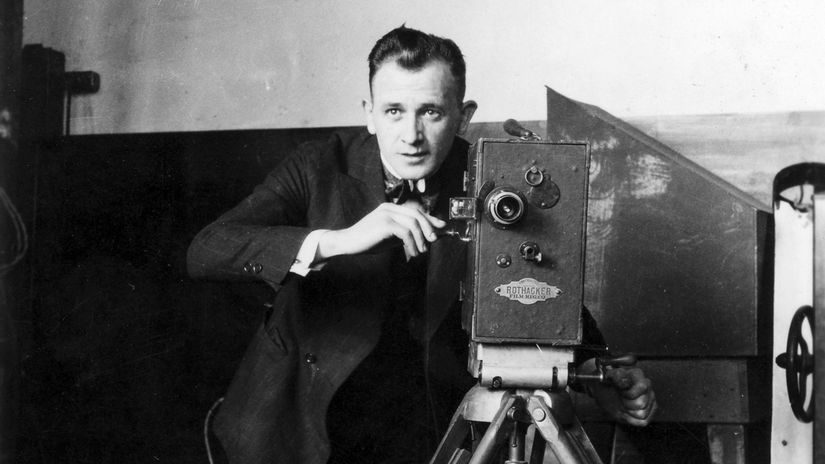 Jaroslav Siakeľ pri nakrúcaní filmu Jánošík...