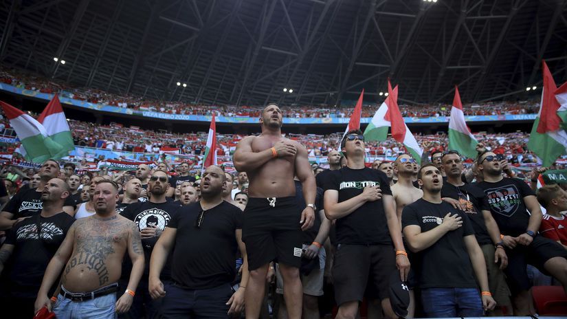 Atmosféra v Budapešti na zápase Maďarsko -...