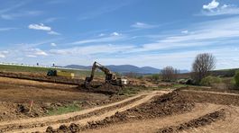 Odpočívadlo Milhosť - prípravné práce.