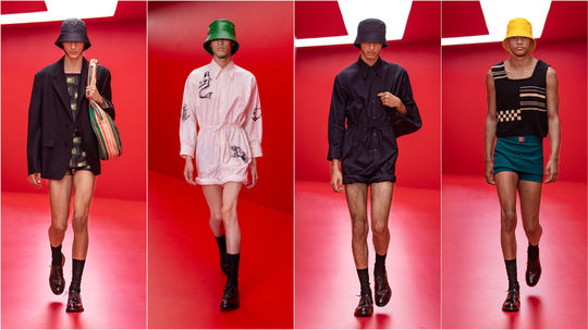 Pánska kolekcia značky Prada na sezónu Jar/Leto...