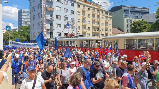 Protest Odborového zväzu KOVO: Zastavme rozvrat...