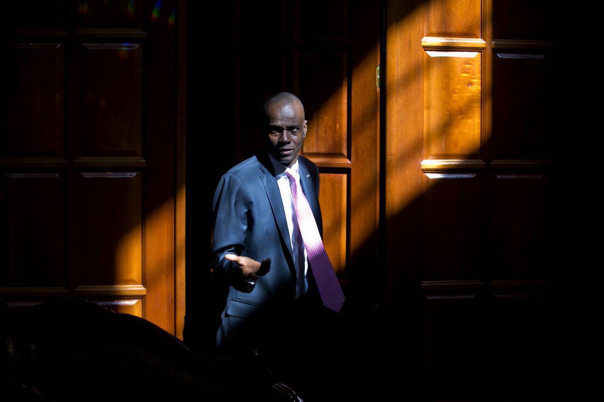 Haitský prezident Jovenel Moise na snímke z...