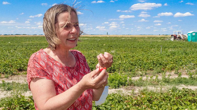 Farmárka Karin Unger z rakúskeho Wagramu vie,...