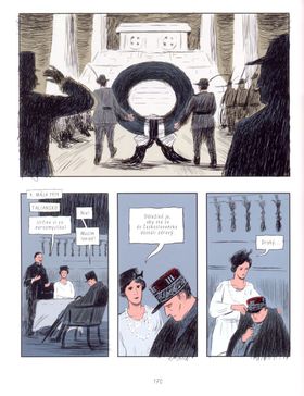 Ukážka z komiksu o Štefánikovi.