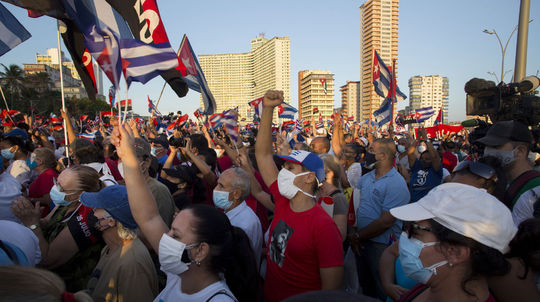Kubánsky prezident: To, čo svet hovorí o nepokojoch, sú lži. Fotky sú tiež lživé