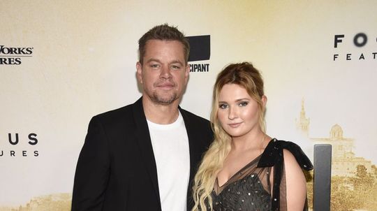 Matt Damon a Abigail Breslin  na premiére filmu...