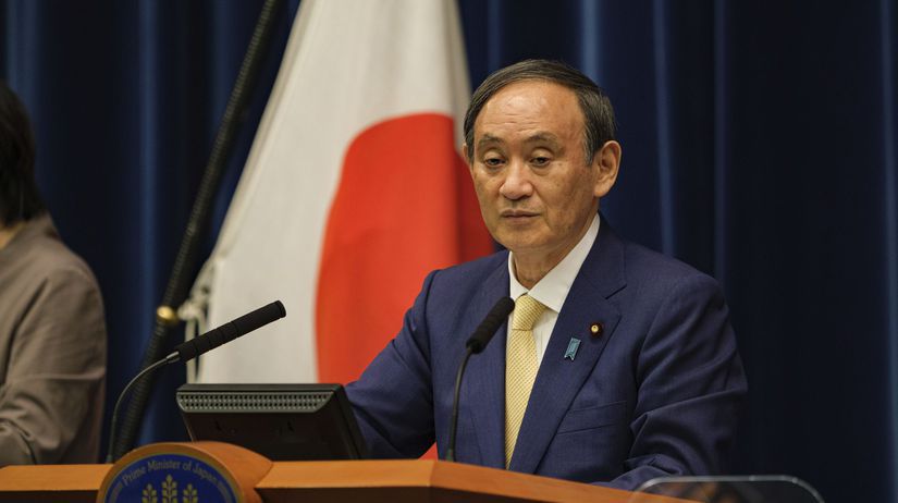 Japonský premiér Jošihide Suga.