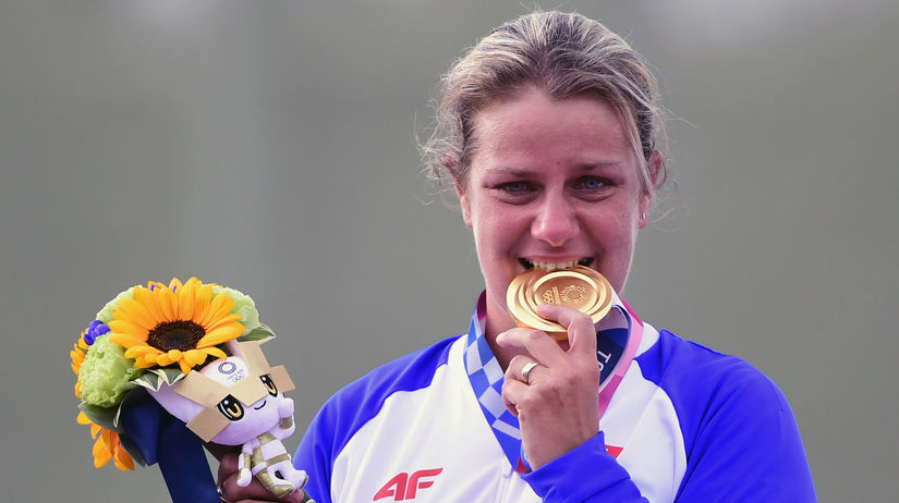 Zuzana Rehák Štefečeková so zlatou olympijskou...