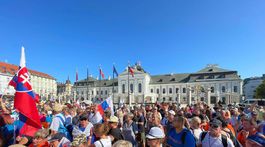 protest proti zvýhodňovaniu očkovaných, Prezidentský palác