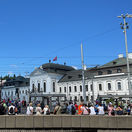 protest hodžovo  prezidentský palác