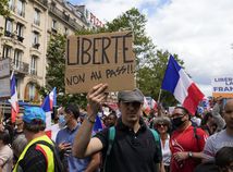 Francúzsko / Protest / Covid pas /