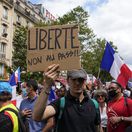 Francúzsko / Protest / Covid pas /