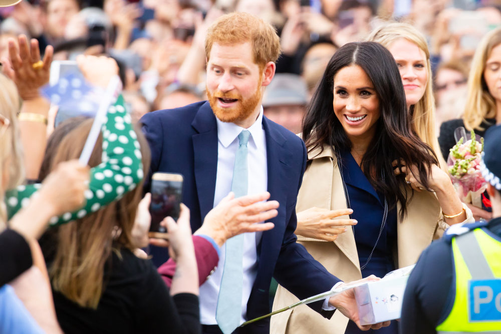 Vojvodkyňa Meghan a princ Harry v roku 2018 v...
