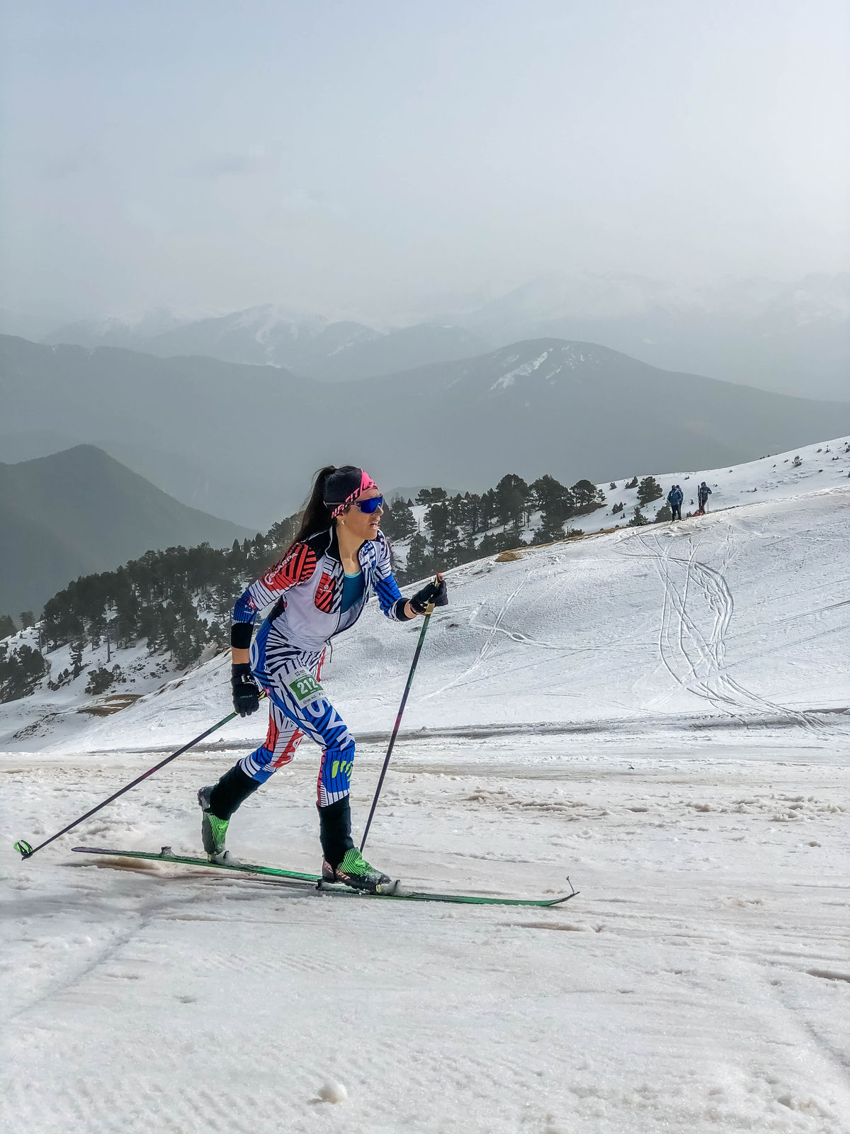 Marianna Jagerčíkova počas šprintu v Madonne di...