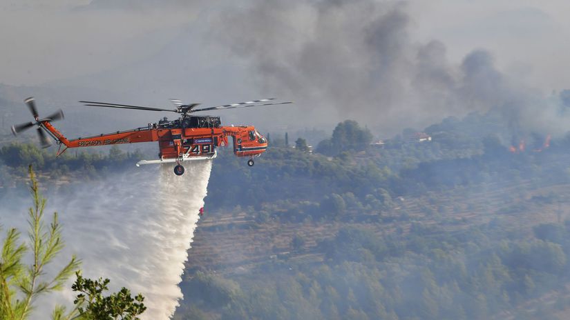 Grécko Olympia požiare hasiči