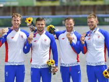 Japonsko OH2020 SR Kanoistika K4 finále 500 m bronz