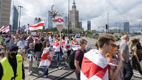 Bielorusi vo Varšave protestovali proti politickým represiám vo svojej vlasti
