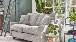 Beckenham 3 Seater Sofa in Stain Resistant Textured Linen Graphite