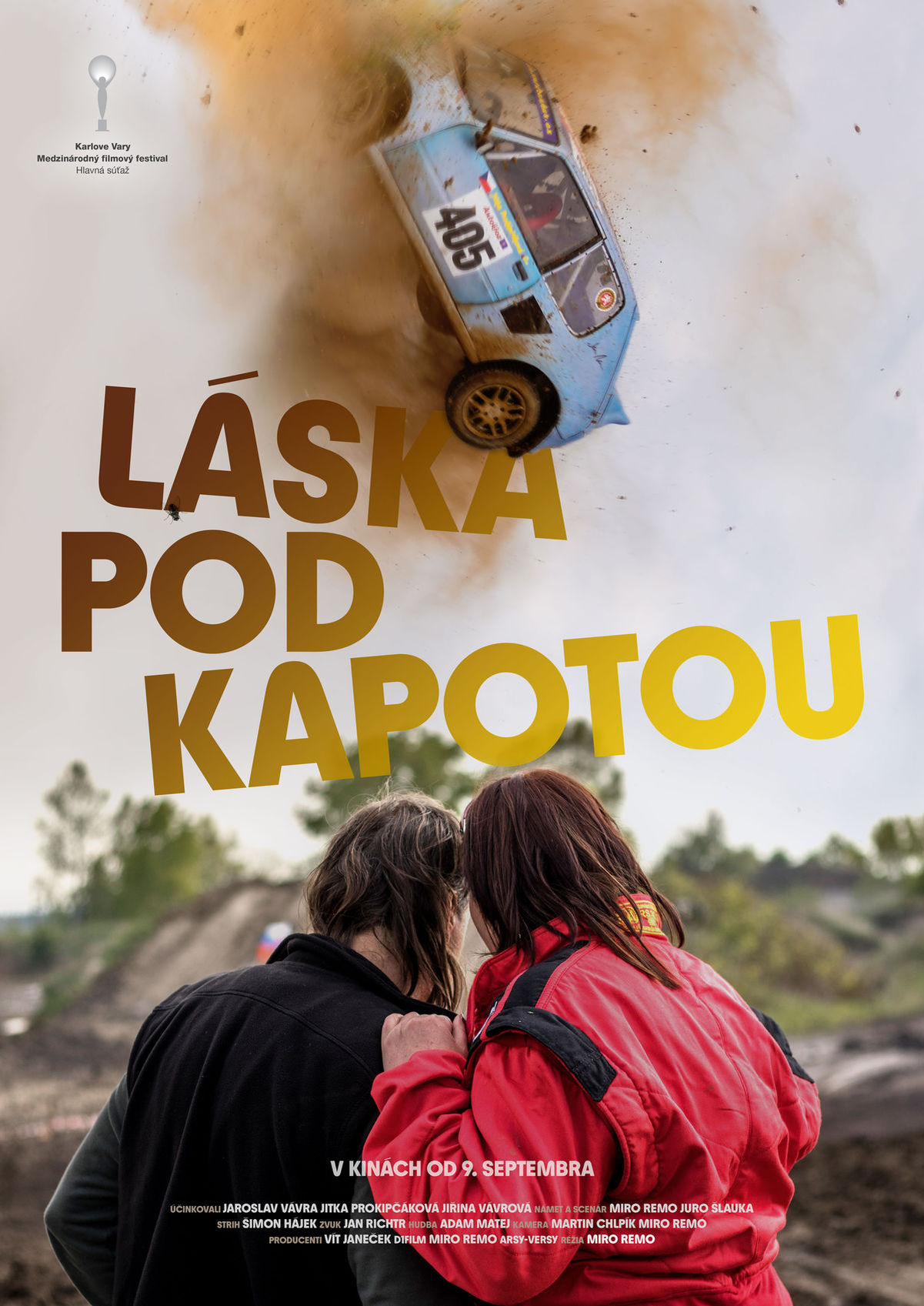 Oficiálny plagát k filmu Láska pod kapotou.