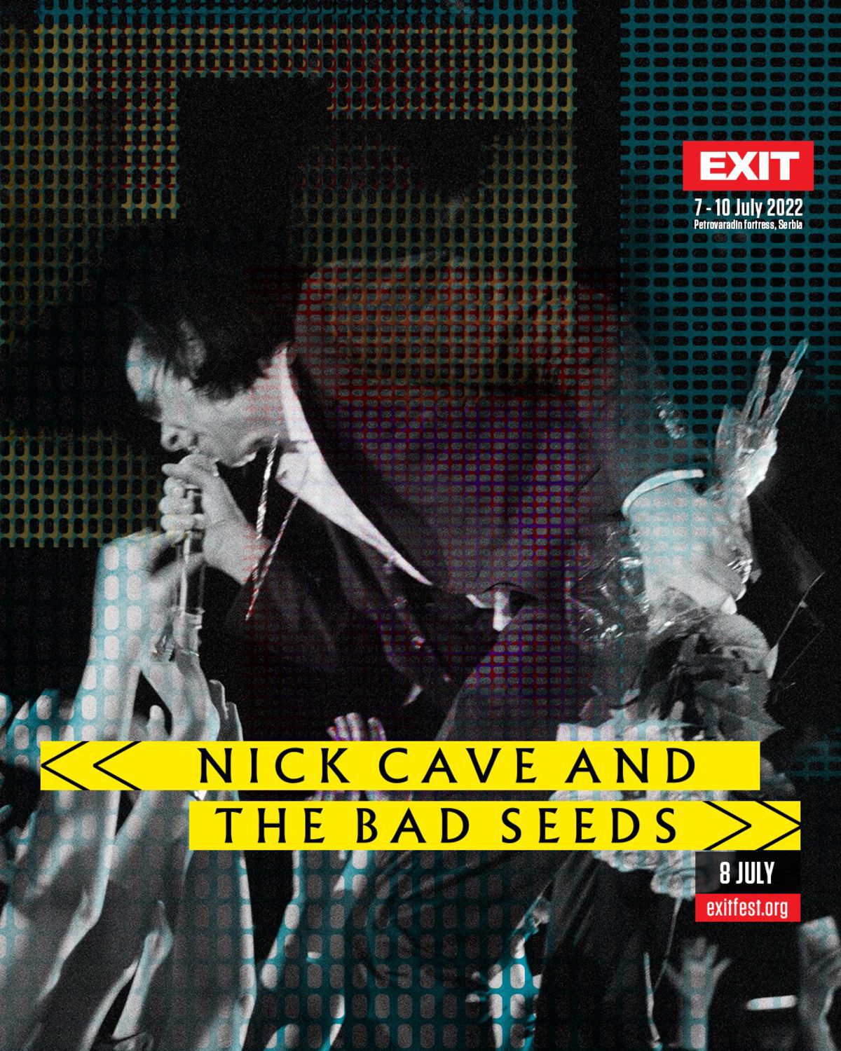 8. júla 2022 sa na EXIT Feste predstaví Nick Cave.