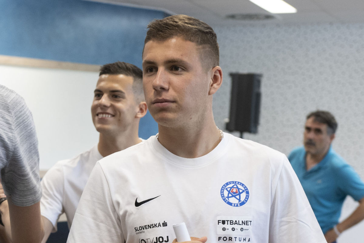 Samuel Mráz na zraze slovenskej futbalovej...