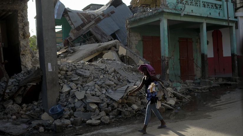 Haiti zemetrasenie škody ruiny dom