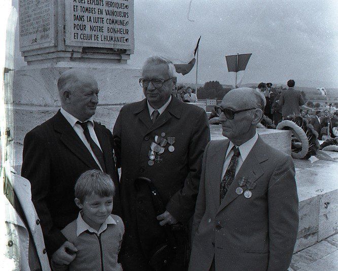 Bývalí francúzski bojovníci v SNP R. Camberlin...