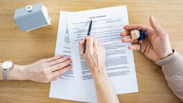 prenájom, zmluva, ukazovanie, kľúča, nehnuteľnosť