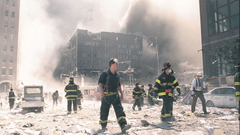 11. september, pád Dvojičiek, hasiči