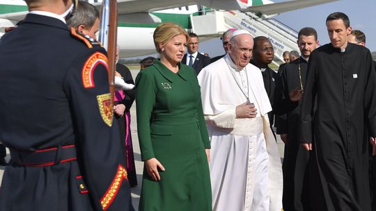 Pápež František a prezidentka Zuzana Čaputová...