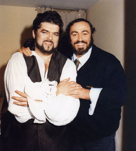 Peter Dvorský a Luciano Pavarotti.