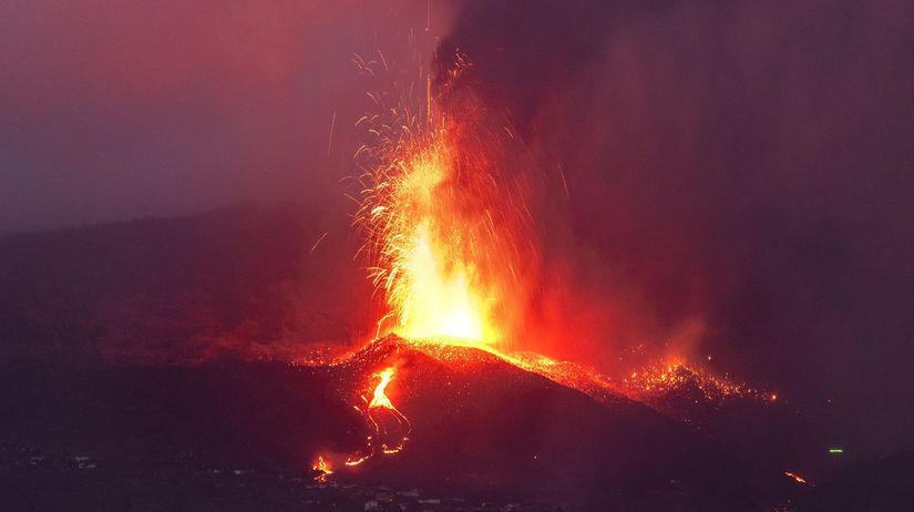 Španielsko sopka La Palma erupcia