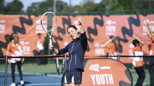 Vojvodkyňa Kate  v Národnom tenisovom centre v...