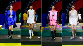 Modelky na prehliadke značky Dior, sezóna Jar/Leto 2022.