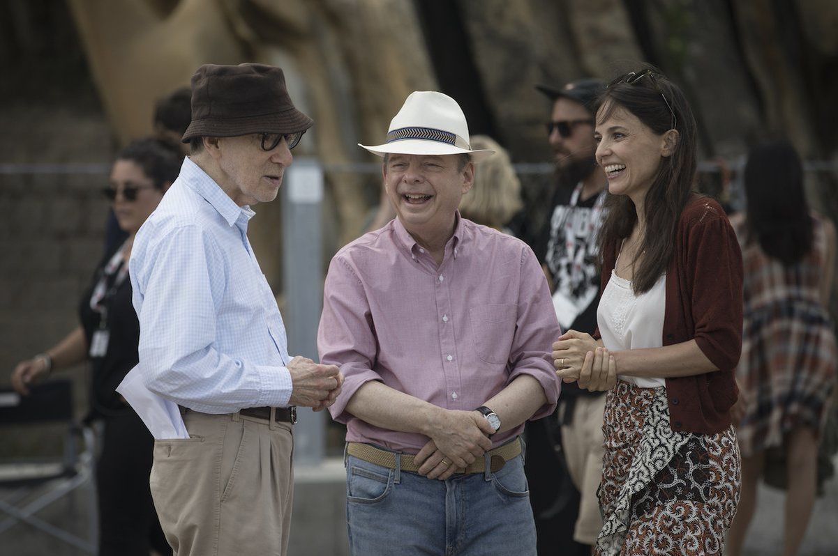 Woody Allen pri nakrúcaní svojho najnovšieho...