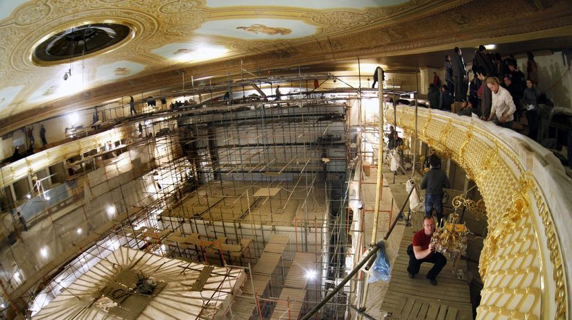 Rusko Boľšoj teatr Rekonštrukcia Prehliadka