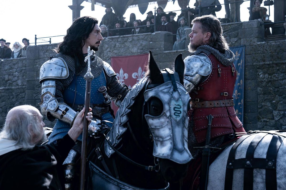 Adam Driver ako Jacques LeGris a Matt Damon ako...