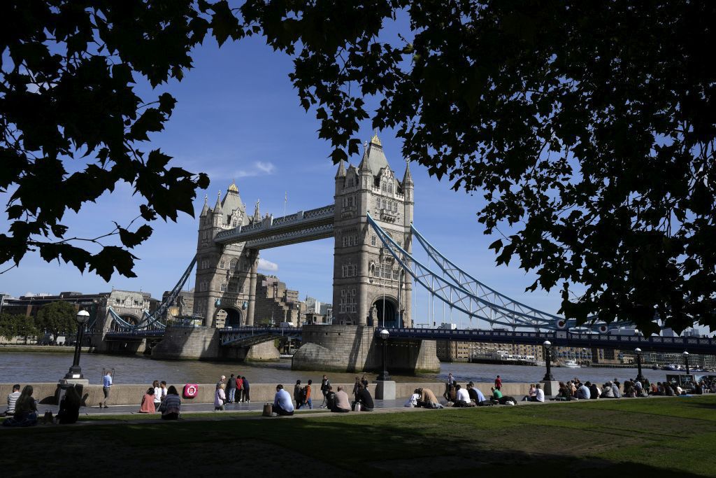 Británia, Londýn,  Tower Bridge, Temža