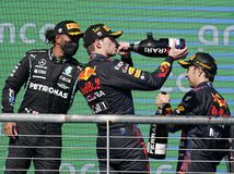 Max Verstappen, Lewis Hamilton, Sergio Pérez