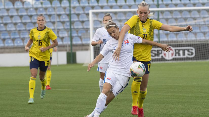 SR Futbal MS 2023 kvalifikácia ženy A Švédsko BAX