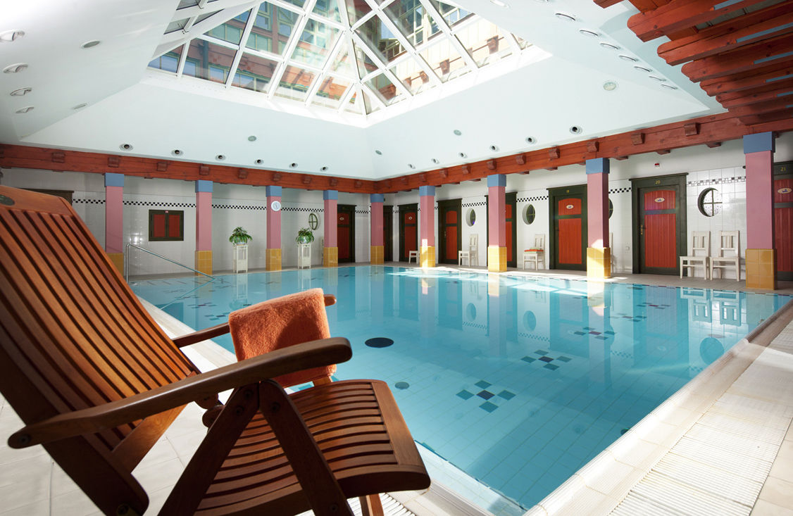 Piscina în hotel Jurkovičův dům.