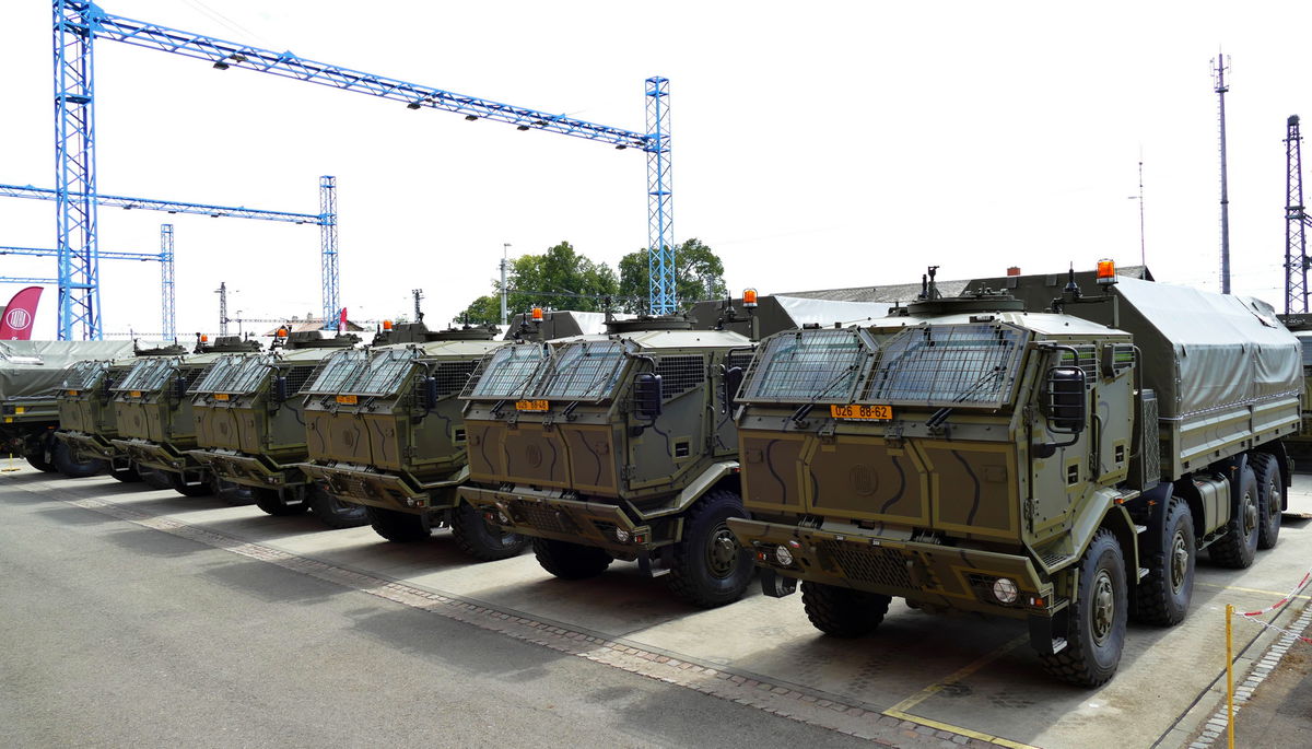 Vozidlá Tatra Force na podvozku 8x8.