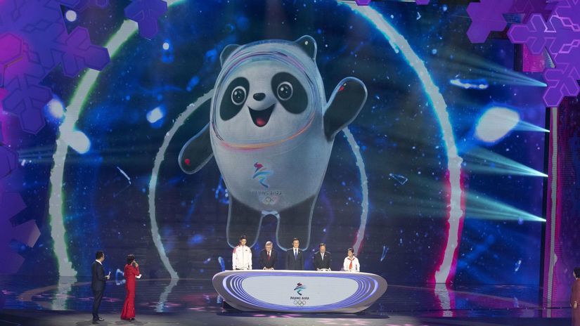 Čína Olympijské ZOH 2022 panda lampión maskot
