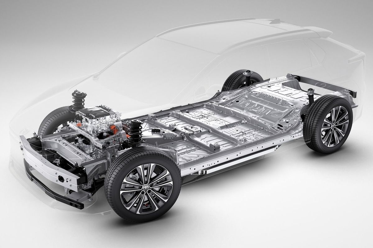Toyota bZ4X je prvým modelom postaveným na...