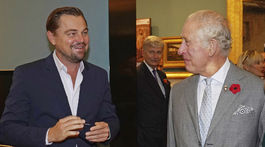Princ Charles a Leonardo DiCaprio na výstave v...