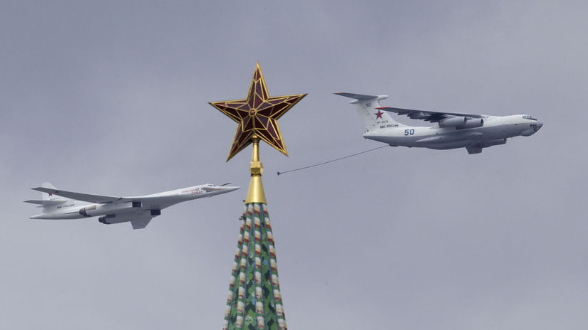 Rusko Deň víťazstva vojenská prehliadka nácviky