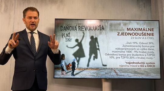 Minister financií Igor Matovič predstavuje...