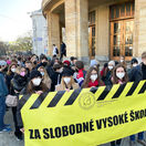 protest, študenti, VŠ, Univerzita Komenského