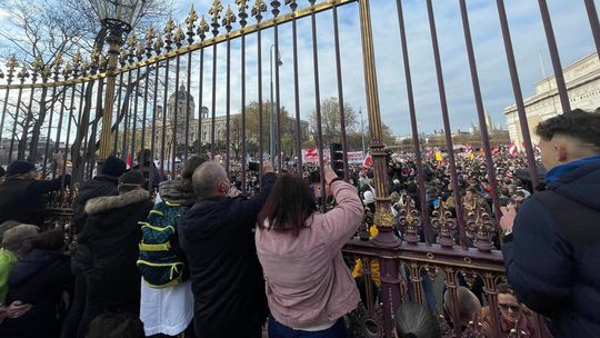Protest v rakúskom hlavnom meste Viedeň proti...
