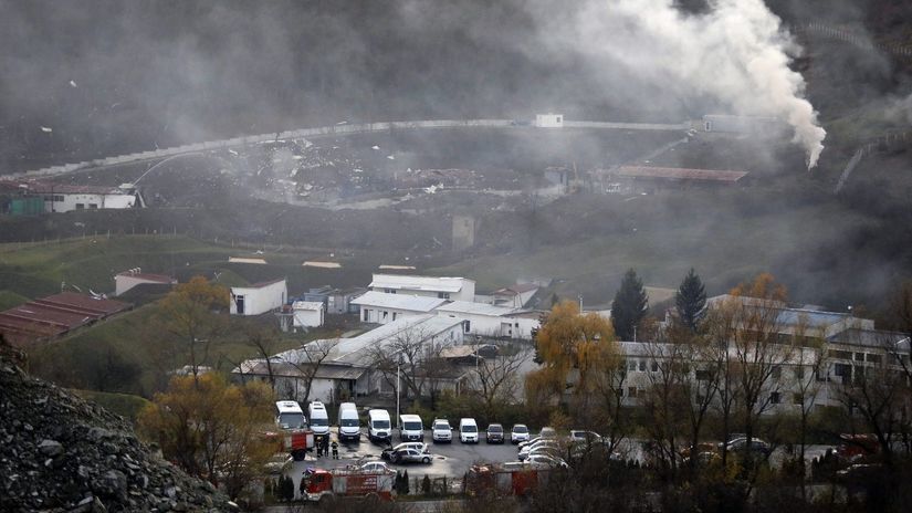Srbsko Belehrad Továreň Munícia Výbuchy